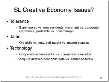 sl creative economy issues slide